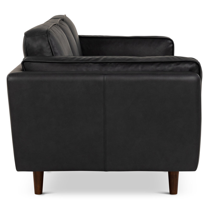 Brooklyn 90 Inch Sofa - Dark Brown, Black