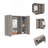 Ellegrini 1-Drawer Medicine Cabinet Light Grey-1461711664