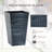 Outsunny Set Of 3 Tall Planters With Drainage Hole, Outdoor Flower Pots, Indoor Planters For Porch, Front Door, Entryway, Patio And Deck-1212994631-1212994635