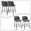 2 tabourets de comptoir pivotants Belcara, hauteur de l'assise 25,61 po, 2 pièces / ensemble
