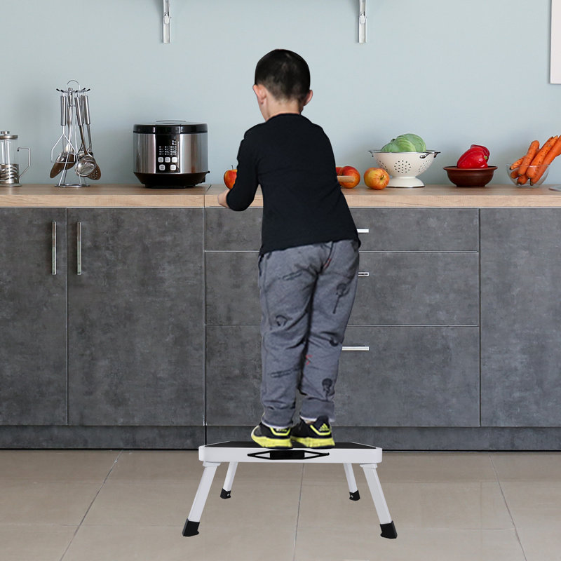 1 - Step Steel Lightweight Folding Small Step Ladder