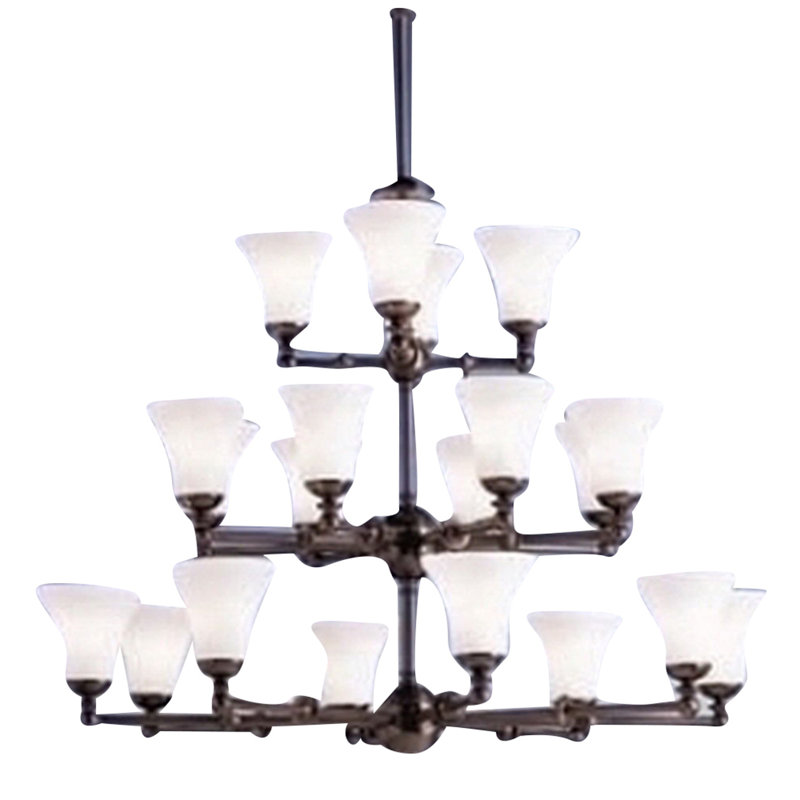 Lustre à niveaux 20 lumières ombré Manufahi