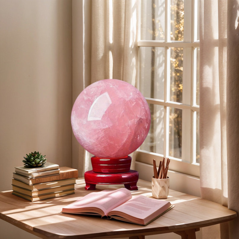 Boules de Barwick en rose naturel, 2,76 pouces à 2,95 pouces, décoration de la maison, décorations pour la maison, cadeaux des Fêtes, cadeaux de la Saint-Valentin
