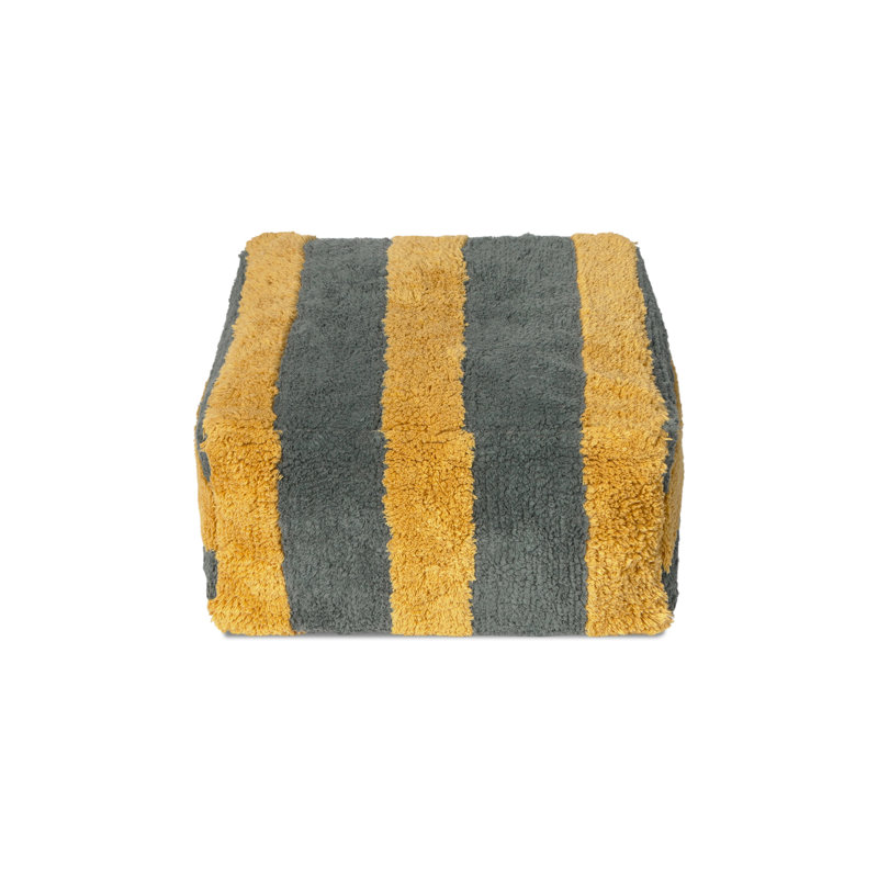 Color ON Square Pouf, Terrazo;Dark Honey;Natural