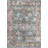 5'x7' Vintage Decorative Area Rug, Polyester, Washed Back, Folding Printed Oriental Traditional Persian Design, Non-Shedding, Easy Care, Ideal Green.-1934647101