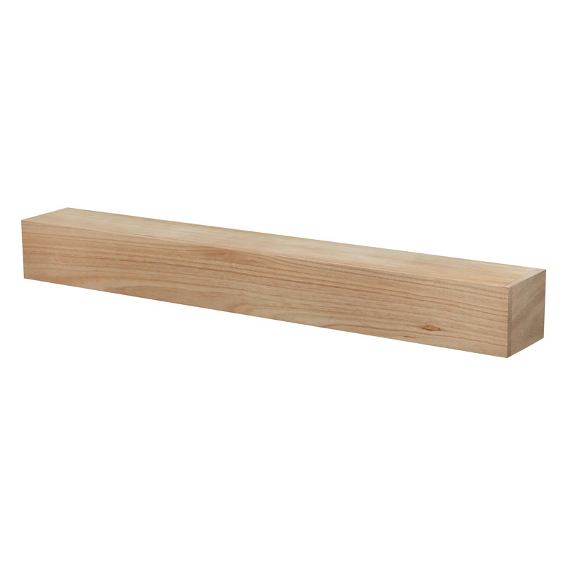 Tablette de manteau de cheminée Aged Classic, 48", Bois naturel