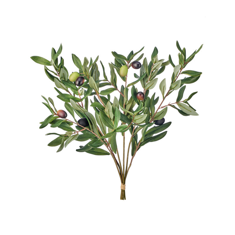 8" Faux Olive leaf Bundle 