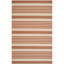 Tapis intérieur / extérieur rayé terre cuite / beige Arneshia-1336575362