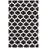 Rodgers Hand Woven Flat Weave Wool/Cotton Rug in Gray/Black-1410172625