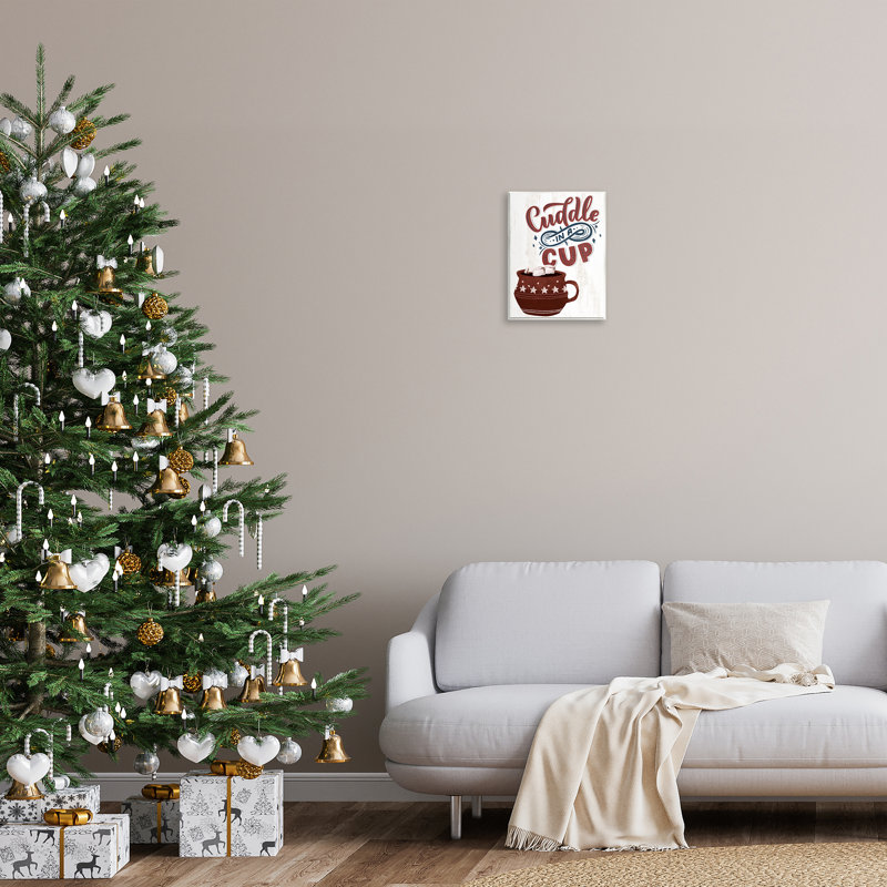 Plaque murale Cuddle In A Cup Cocoa, design par Kim Allen