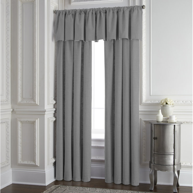 Carter Solid Room Darkening Rod Pocket Single Curtain Panel, 50"W x 96"L, Natural