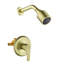 Ensemble de garniture de robinet de douche noir mat avec valve brute-93620285