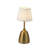 14''  Retro Antique Brass Cordless Rechargeable Led Table Lamp Usb Touch Dimming Gift Nightstand Light  With Fabric Shade For Bedrooms Dorms Living Room -120704564