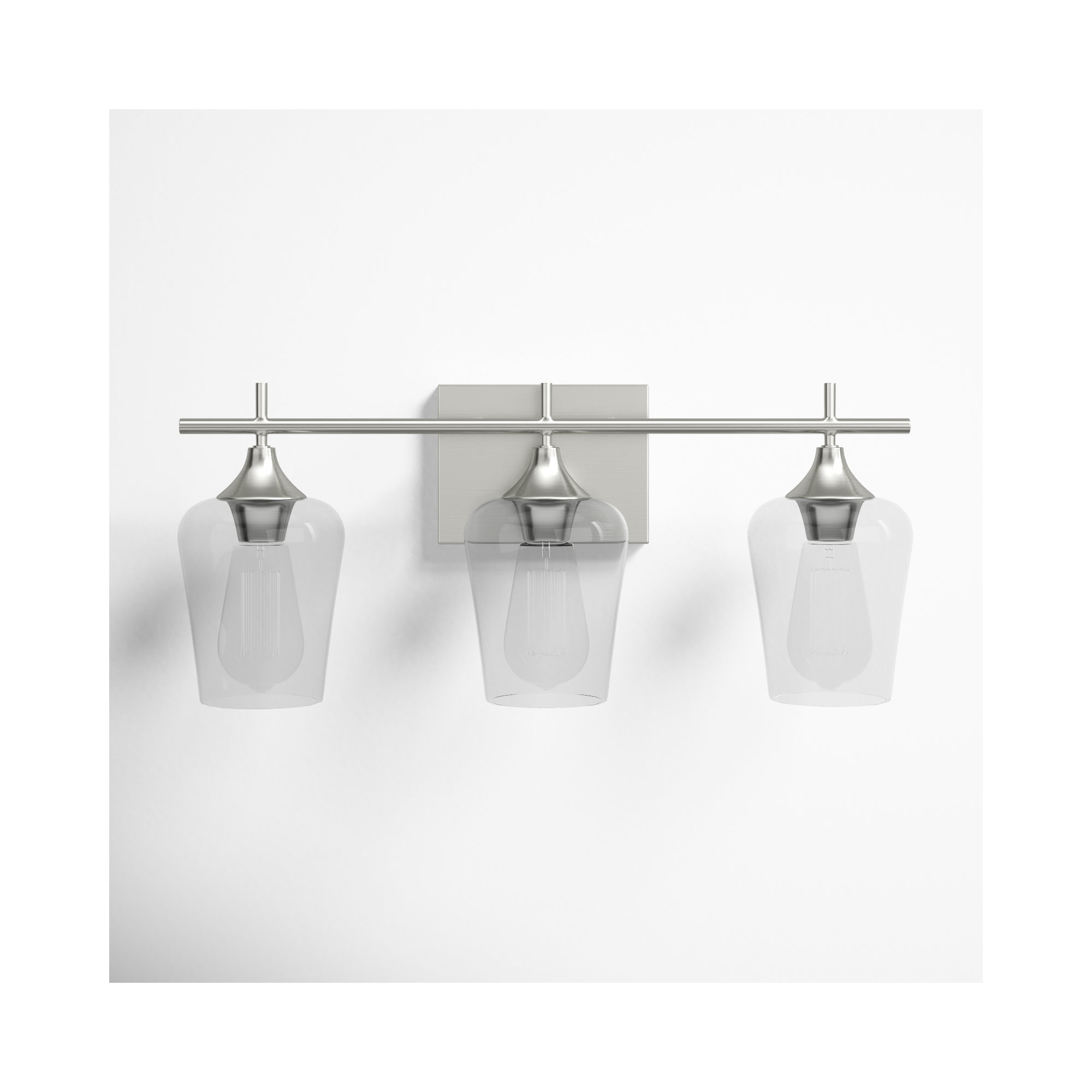 Breena Dimmable Vanity Light, Satin Nickel