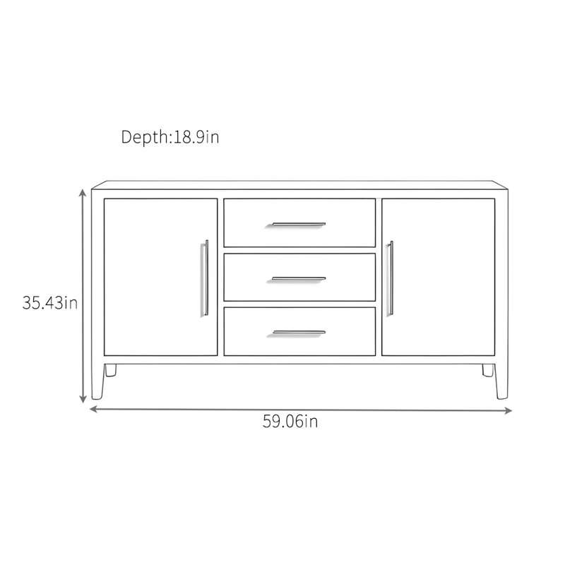 Buffet Home Home, Noyer