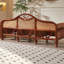 Chaise longue décontractée en rotin