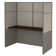 Easy Office Rectangle 1 Person Cubicle with Cable Management