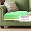 Causeuse-coussin en chenille verte standard