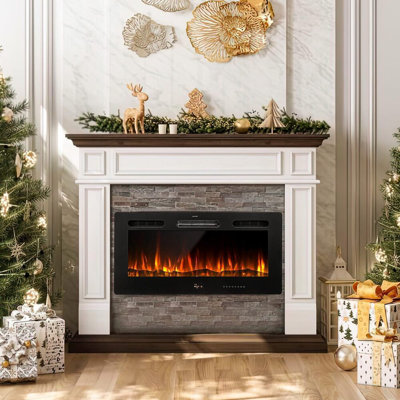 YODOLLA Black Electric Fireplace Insert