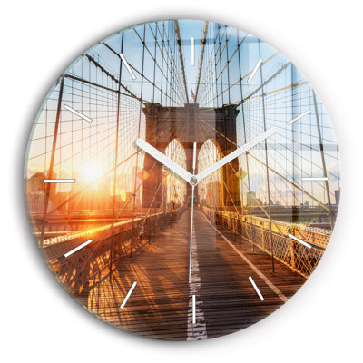 Glass Wall Clock