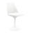 Modholic Tulip Swivel Side Chair, White-929971210-873244887