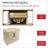 73 Inch Cultured Marble Vanity Top Two Sinks with Backsplash, White-86627096