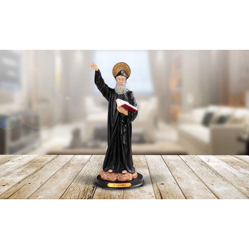 Figurine sacrée 12 "St. Charbel Makhlouf