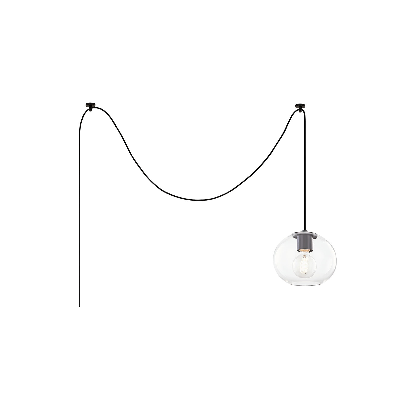Margot 1 Light Pendant, 10.5" H x 12.25" W x 12.25" D, Old Bronze