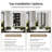 Recessed or Surface Wall Mount Medicine Cabinet with Mirror & Adjustable Shelves-1460949738-1464809067