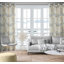 Afzal Semi Sheer Curtains Single Panel