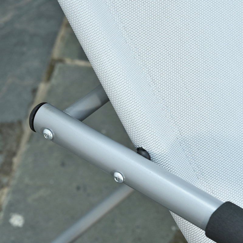 Chaise berçante Zero Gravity avec coussin amovible et tissu résistant aux intempéries pour la détente en plein air, le patio, la terrasse et la piscine