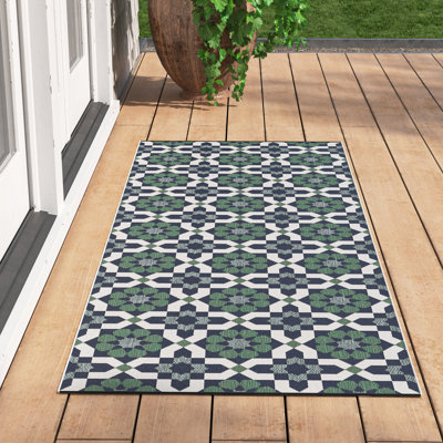 Runner Palermo Ikat 80cm X 200cm Indoor / Outdoor Area Rug