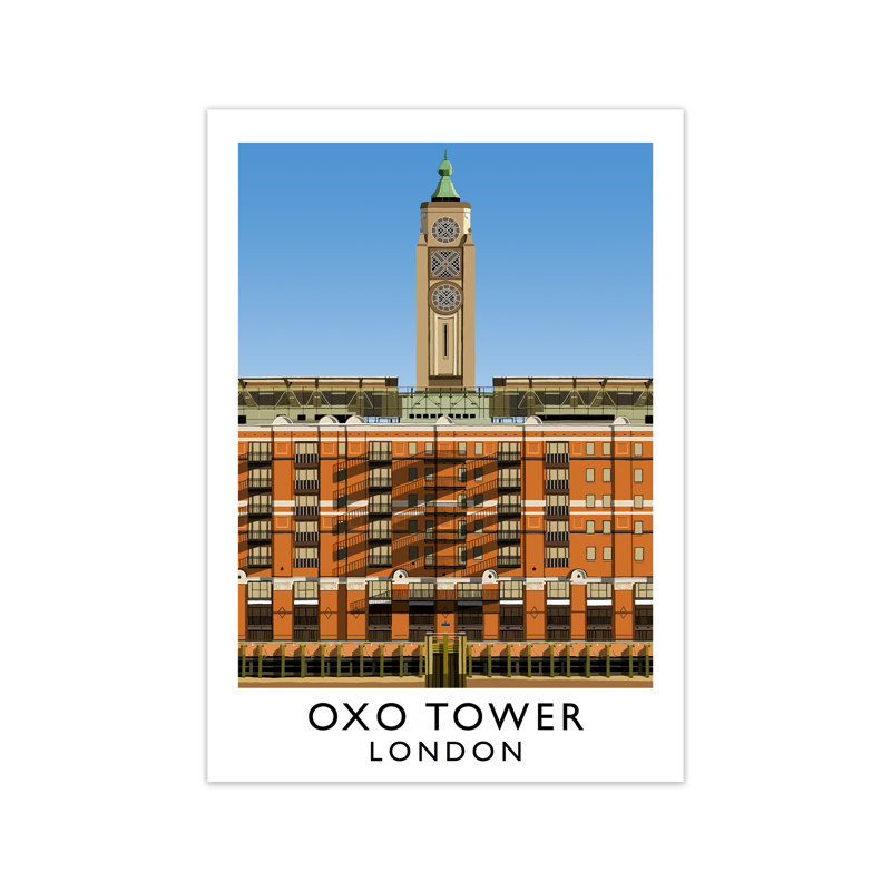 Oxo Tower London 1 Piece Wall Art, 84.1 cm H x 59.4 cm W