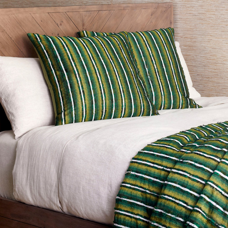 The Met X Ann Gish Pluma Linen Square Pillow Cover & Insert