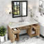 Meuble-lavabo moderne de 60 po avec lavabo en bois durable et finition bois