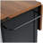K&K 54.5" Farmhouse Kitchen Island with Power Outlet, Kitchen Storage Island  with Internal Storage Rack, Drop Leaf, Spice Rack, Rolling Kitchen Cart on Wheels, for Home, Kitchen and Dining Room,Black