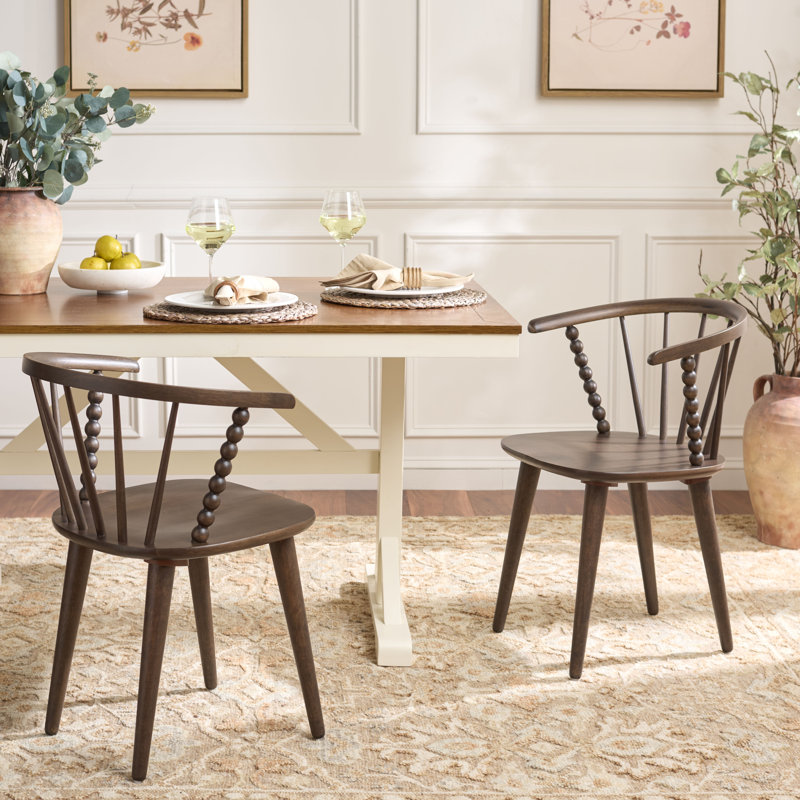 Chaise de salle à manger Paras, Noyer foncé