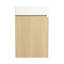 Meuble-lavabo 24 po avec lavabo en céramique, meuble-lavabo mural flottant, armoire de rangement en bois avec portes doubles-882236131