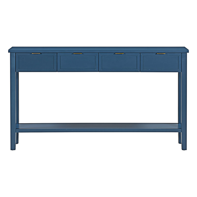 Entryway Console Table With Bottom Shelf