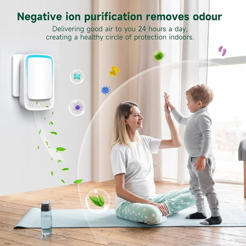 Air Purifier (3 Pack) Negative Air Ionizer For Home Use,Filterless Mobile Air Ionizer,Negative Ion Deodorization,Mini Air Purifier For Home,Office,Pets,Smokers,Toilet,Bathroom