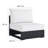 Modway Tahoe Outdoor Patio Powder-Coated Aluminum 3-Piece Left-Facing Chaise Sectional Sofa Set-95616591-95616592