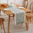 Polyester Farmhouse Table Runner With Tassels-974458407