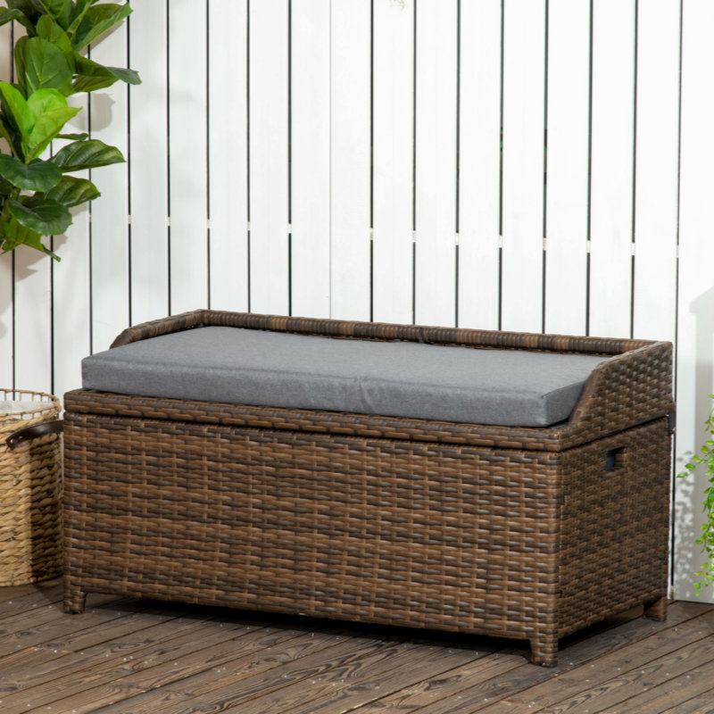 Banc d'extérieur Jeriann, Gris / brun