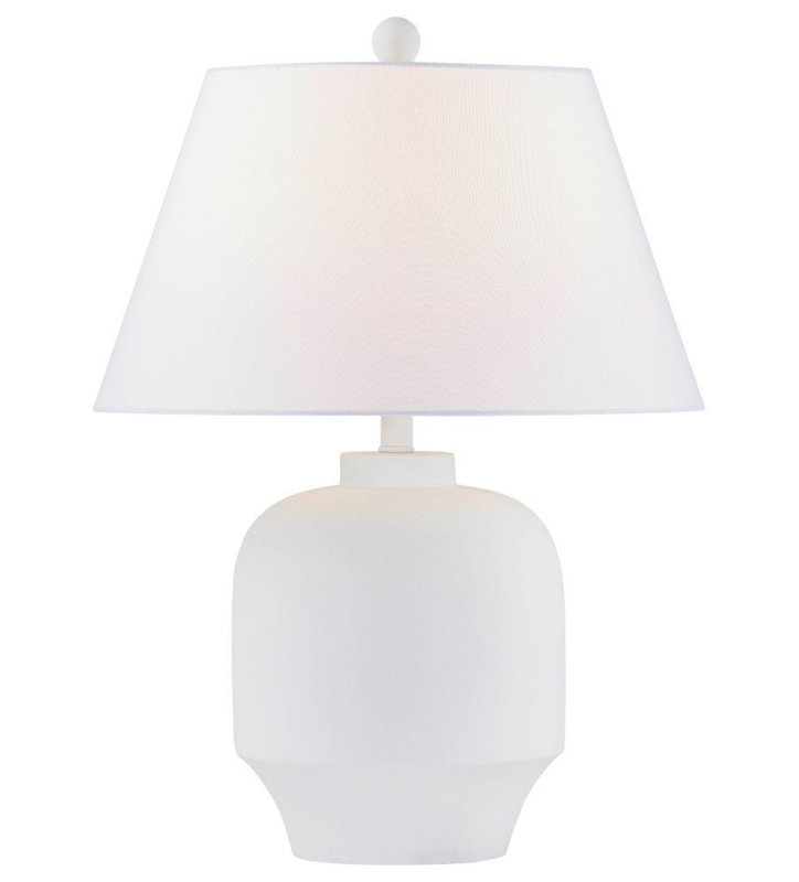 Middleborough 26.5" White Resin Table Lamp