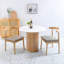 Table de salle à manger ronde blanche et marbre Burlywood-547995643-547995636-547995637