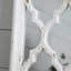 Miroir de plancher blanc vieilli