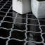 Carreau de mosaïque de plancher et de mur en porcelaine noire 9-1 / 2 "x 10-3 / 4" Metro Lantern