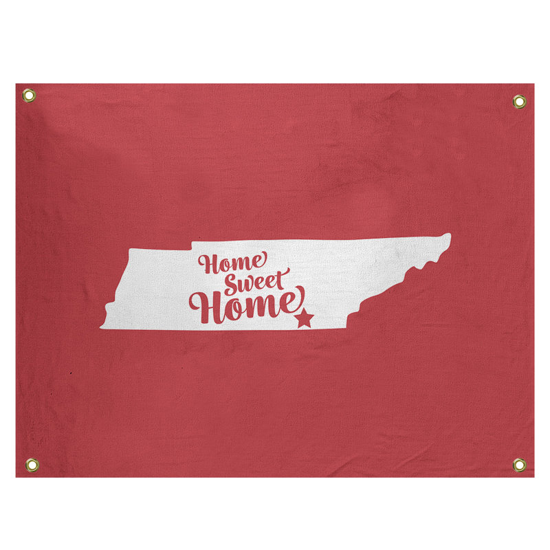 Tapisserie murale chattanooga doux pour la maison, H 50 po x l 59 po, Rouge