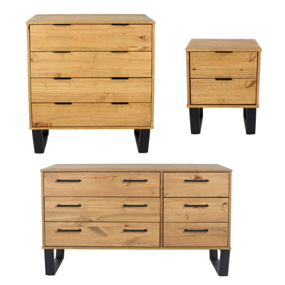 Solid Wood Piece Bedroom Set