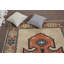 Tapis Cool, tapis rétro, tapis bohème, tapis turc, tapis de 5,5 x 7,2 pi, tapis modernes, tapis orientaux beiges